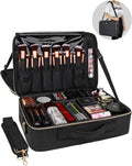 Relavel Makeup Accessories Bag Travel Makeup Train Case Cosmetic Case Organizer Portable Artist Storage Bag