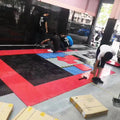 Plastic Modular PP PVC Floor Garage Tile Interlocking Piso PVC Modular Event Floor