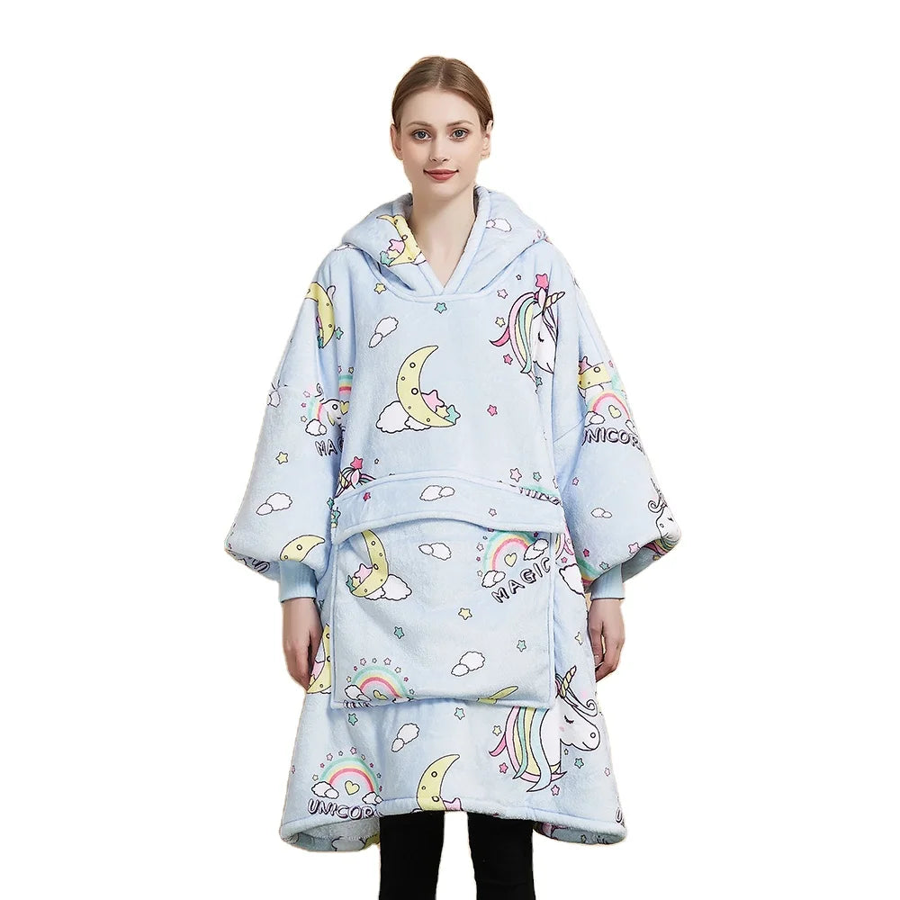 Microfiber Oversize Wearable Blanket Hoodie Sweatshirt Hooded Blankets Adult Hoodies Polynesian Hoodie Fleece Blanket