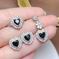 High Quality Arabic 925 Sterling Silver Natural Spinel Women's Classic Fine Jewelry Sets for Party Anniversary Engagement CMA