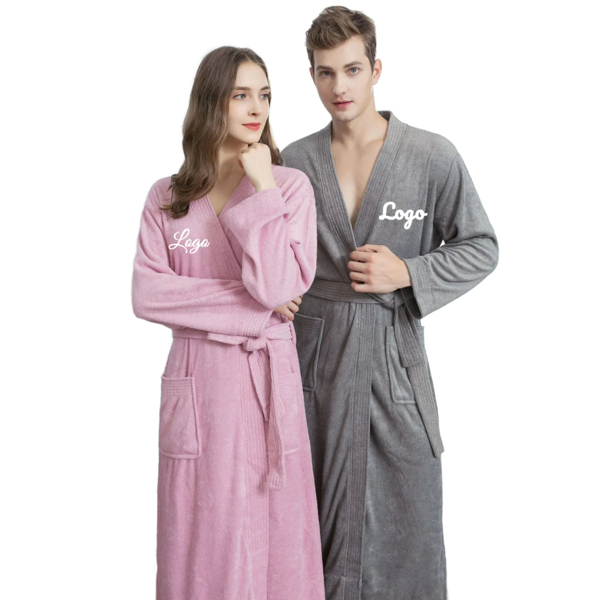 Wholesale Custom Logo Knitted Plush Terry Towel Bathrobe Women and Men Bathrobe for Women Fashion Style BathrobeWomen Pajamas MegaBDM