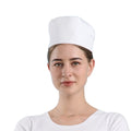 Polyester Cotton Blend White Chef Beanie Chef Hat