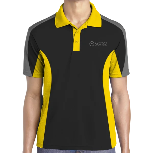 Golf Printing Custom Logo Two Color Men's for Shirt Embroidered 100% Cotton Woven Anti-Wrinkle Soft