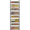 3 Tiers Standing Stainless Steel Seasoning Bottles Holder Kitchen Organizer Jars Storage Shelf Folding Spice Rack