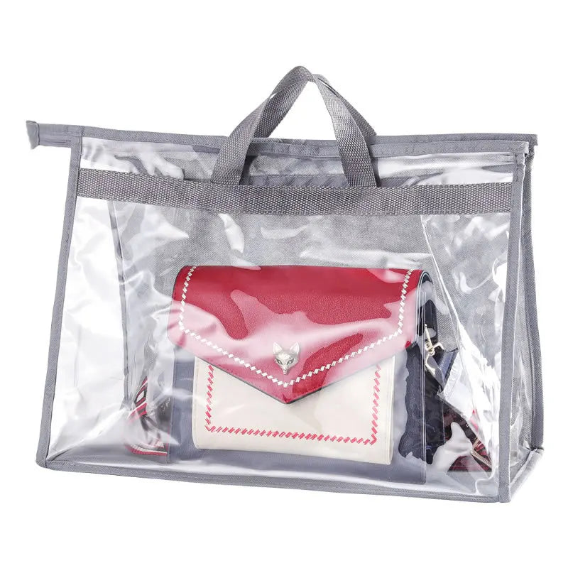 Wholesale Custom Clear PVC Non Woven Dust Bag Eco Friendly Recycled Dust Proof  Storage Bags for HandBags Clothes