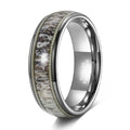OAHLAN Fashion Male Jewelry 8mm Antlers Guitar Strings Inlay Men's Tungsten Carbide Rings for Wedding Engagement Anniversary