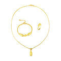 Vietnam Sand Gold Pixiu Pendant Set 24K Gold Plated Ladies Ingot Piqiu Bracelet Ring Live Jewelry Wholesale