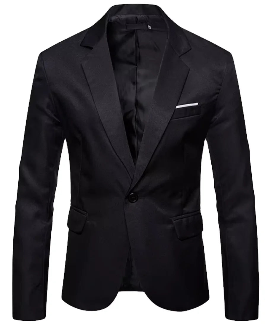 Mens Blazers Slim Fit Business Casual Men Suit Sport Coat One Button Travel Blazer Lightweight Suit Jacket