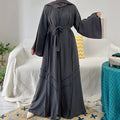 Simple Style Muslim Abaya Traditional Muslim Clothing Islamic Clothing Front Open Abayas for Women Muslim