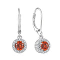 925 Sterling Silver Diamond Cubic Zirconia Wedding Earings Jewelry