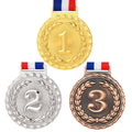 Source Manufacturer Wholesale Price Custom Blank Medals for Any Competition Gold Silver Award Medal Trophy With Good Ribbon