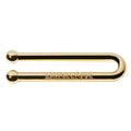 Custom Irregular Shape Lingerie Ring Slider Buckle Gold Plated Engraving Letter Straps Hardware for Swimwear