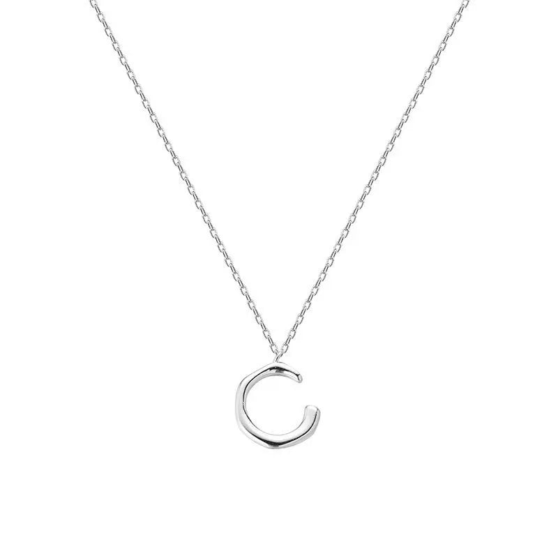 2021 New Moon Necklace for Women 925 Silver Simple Temperament Tassel Pendant Link Chain Fine Jewelry with Faith Inspiration