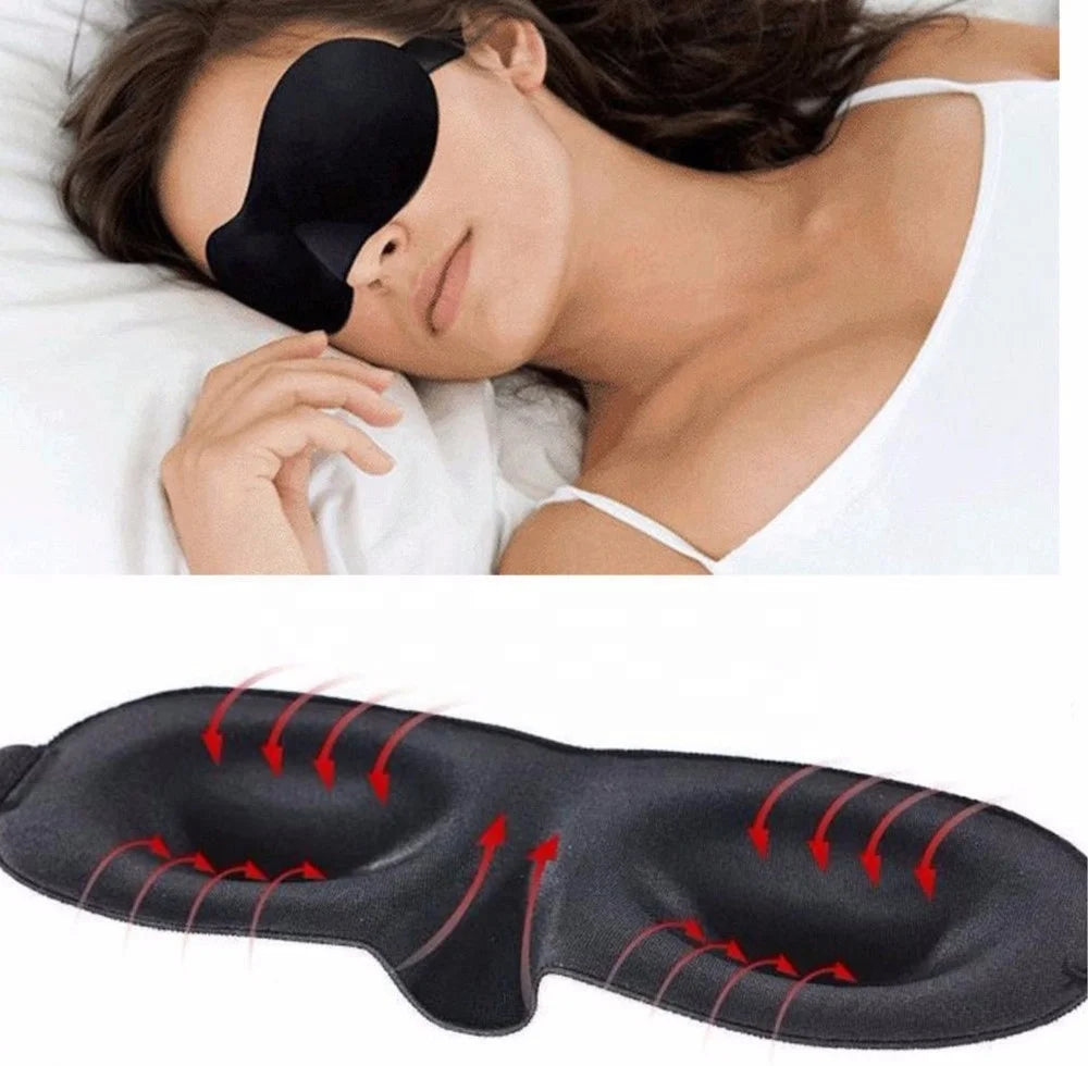Comfortable Luxury Fashion Memory Foam Sleep Covers 3D Bedtime Eye Sheet Mask With Ear Plugs