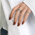 Fashion jewelry retro design rings 925 adjustable silver rings silver plated ring for women