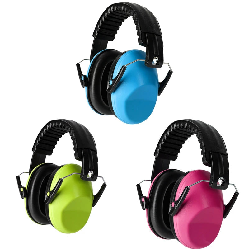 WEJUMP Safety Ear Protection Foldable Style 26dB Noise Cancelling Headphones for Kids with Adjustable Head Band