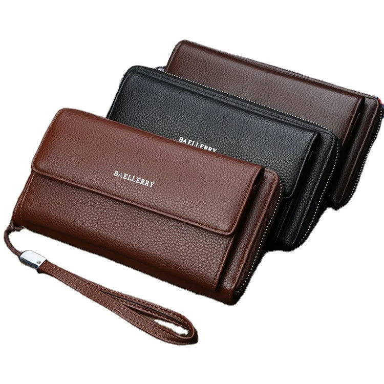 Wholesale Custom Fashion Luxury Designer Low Moq Handmade Large Thick Minimalist Men Wallet China