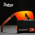 DUBERY Factory Custom Wholesale Polarized Mens Sunglasses square Wooden Sunglasses 2025 Uv400  Fashion Shades Sunglasses D219