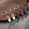 Car Modified Car Parts Keychain Accessories Fashion Keyfob Key Ring Metal Oil Gun Modeling Creative Personality Metal Key Chain