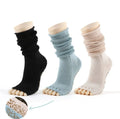 Wholesales Women Crew Toeless Non-Slip Grip Socks - Anti Skid Yoga Barre Pilates Home & Leisure Pedicure