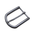 Wholesale 35mm Zinc Alloy Half Round Pin Buckle Simple Design Metal Belt Buckle for Men's Jeans Trousers and Bag Accessories