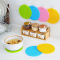 Round Multifunctional Honeycomb Coaster Silicone Non-slip Table Mat Heat Resistant Dish Bowl Mats Placemat Table Insulated Pad