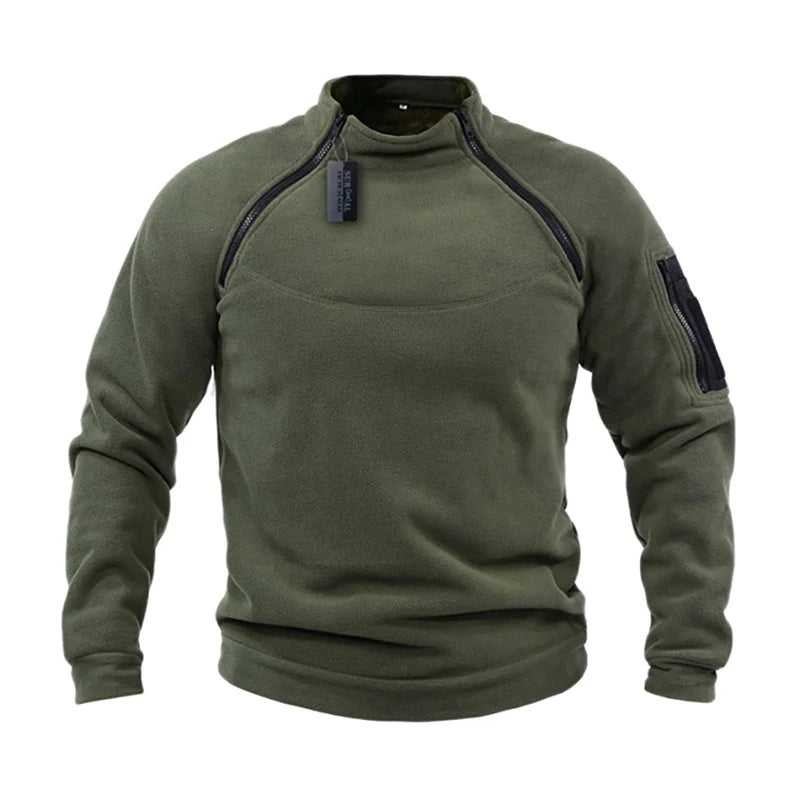 Wholesale Men's Fleece Pullover Sweatshirt Sweater Windbreaker Hunting Climbing Sport Outdoor Tactical Fleece Sweater