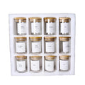 200ml 12pcs Set Storage Bottles Clear Glass Jars Spice Storage Classic Container with Airtight Bamboo Lid