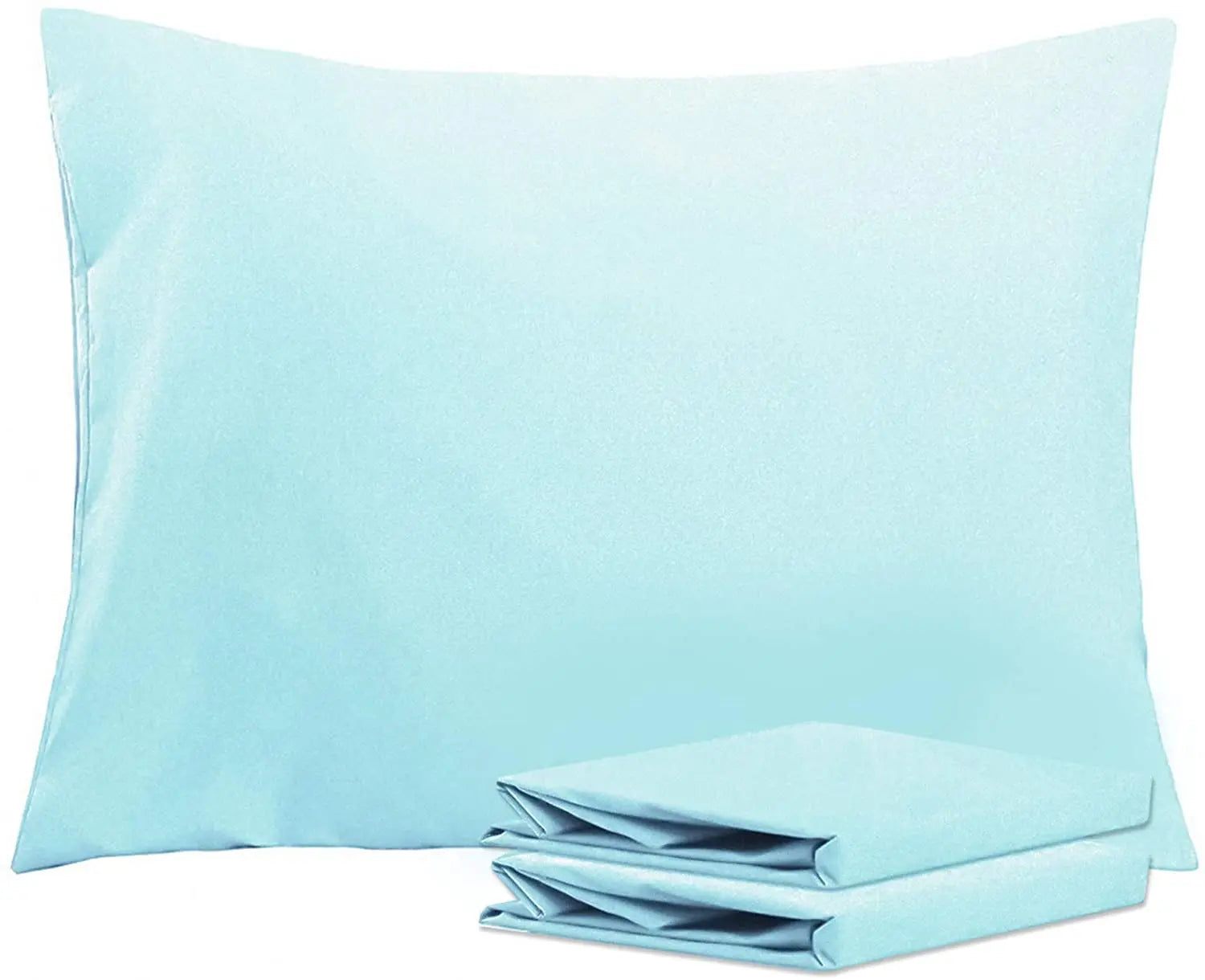 Kingworth Pillowcase Brushed Polyester Cotton Stain Resistant With Envelope Closure Set of 2 Pieces for Home and Hotel