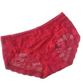 Factory Clearance Ladies Sexy Floral Panties Comfortable Breathable Lace Underwear Knitted Plain Dyed Random Colors