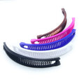 Fashion Women Solid Color Banana Clips Colorful Plastic Claw Anti slip Hairpin Women Hair Accessories