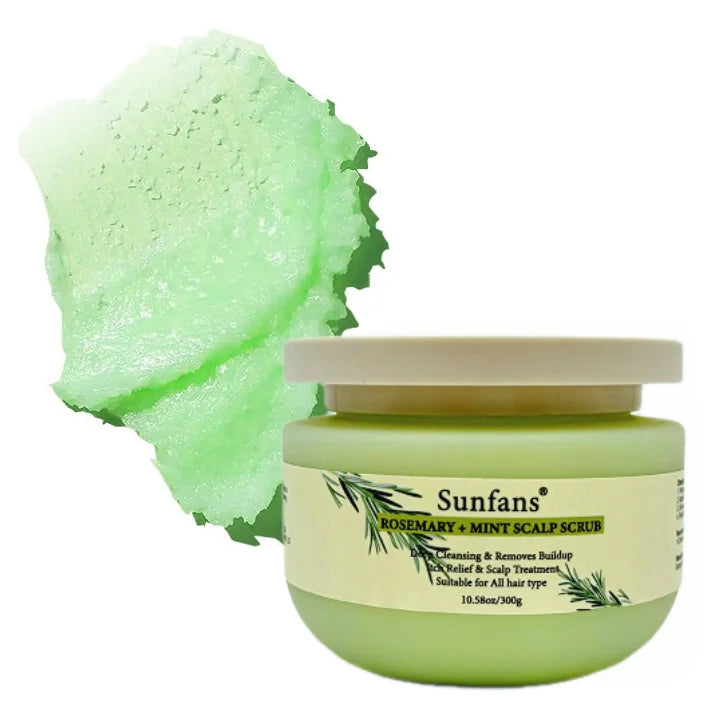 Manufacturer Private Label OEM Organic Peppermint Scalp Scrub Coconut Argan Oil Infused Microbiome Treatment Post-Helmet Vegan