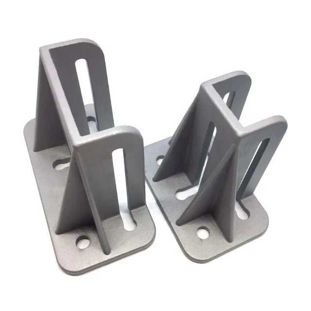 4080 4040 4545 4590 Black/Silver Fixed Base Die-cast Aluminum Alloy Square Leveling Feet Fence Bracket Floor Mount Base Bracket