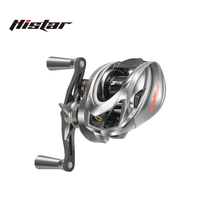 HISTAR Giu 99g Bait Casting Carbon Fiber Reel 4kg Drag 5+1BB 3D Dynamic Suspension Magnetic Braking Left Hand River Lake