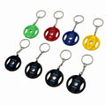 Wsnbwye metal spinning Fashion Keychain Custom Round Metal Souvenir Custom LED gift Anime Dumbbell metal Fashion Keychain