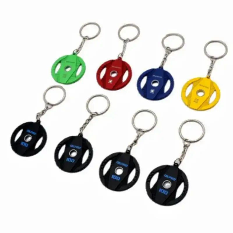 Wsnbwye metal spinning Fashion Keychain Custom Round Metal Souvenir Custom LED gift Anime Dumbbell metal Fashion Keychain
