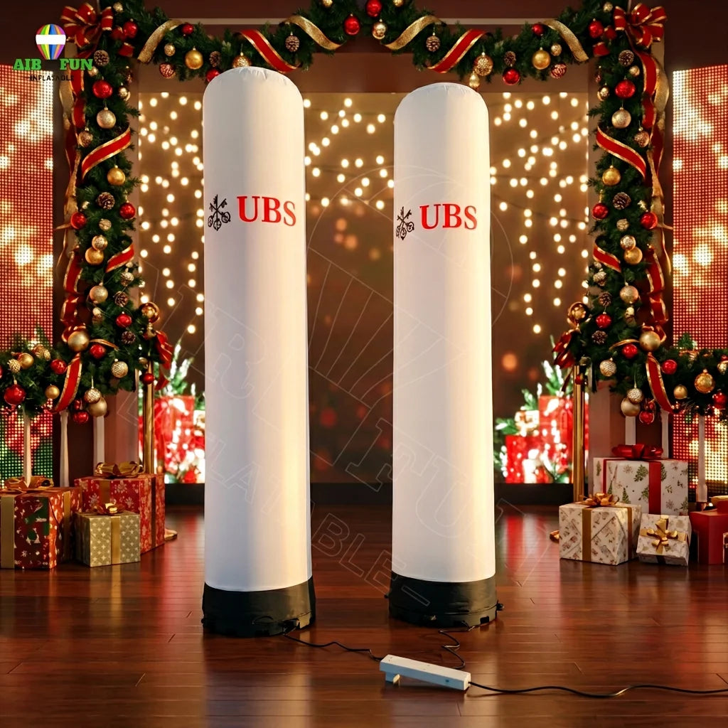 Classic Design Inflatable Roman Column Model PVC and Oxford Material for Event Decor for Office Outdoor Use