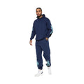 KY Flame Fire Chenille Embroidered Hoodie Customizable Men's Jogger Sweat Suits with Logo for Autumn Jogger SUITS