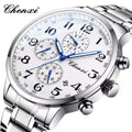 CHENXI 947 Watch for Men Multi-function Chronograph Fashion Stainless Steel Sport Clock Business Calendar Quartz Watches Men's