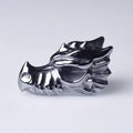 HZ Wholesale Natural Crystal Stone Animal Carving Terahertz Dragon Head Diy Gem Crystal Craft Ornament for Home Decor