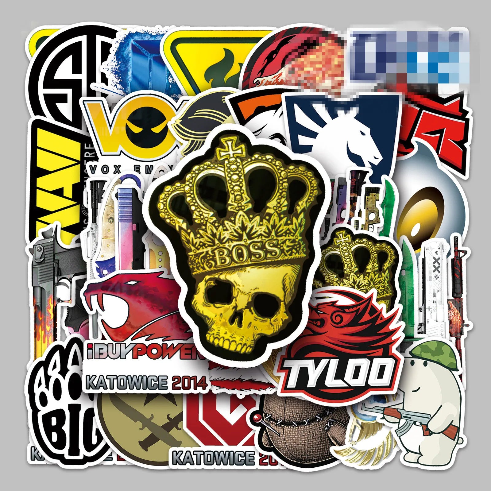 50PCS Cool Shooting Game logo Weaponry Knife CSGO Sticker