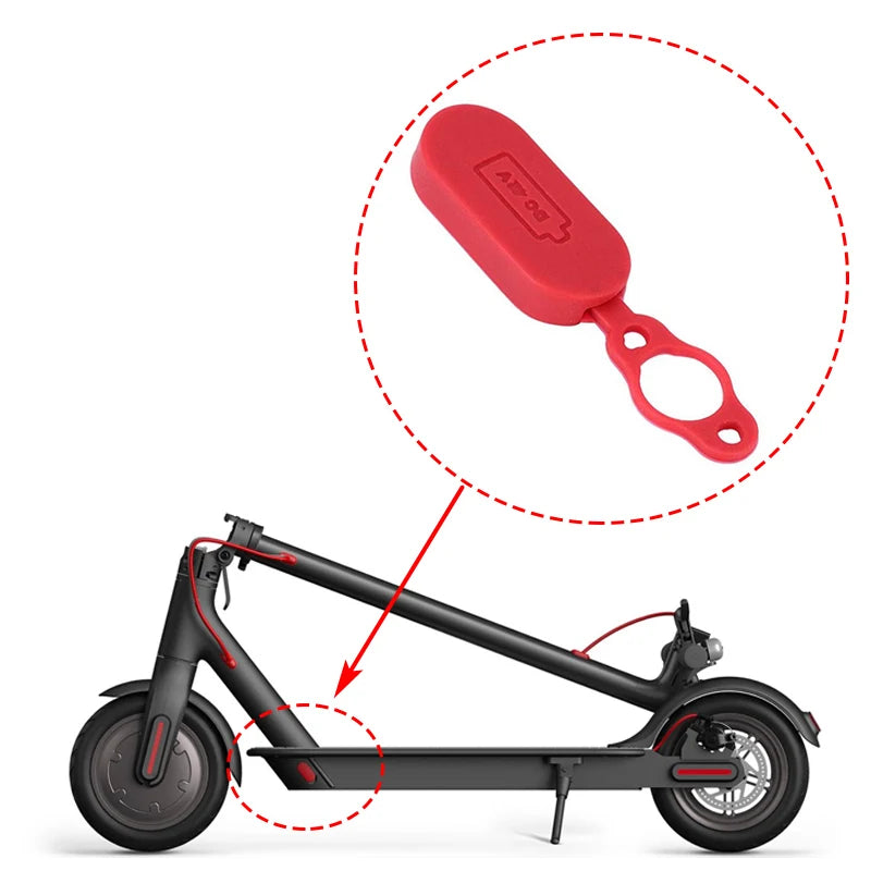 Mijia M365 Electric Scooter Accessories New Image Waterproof Rubber Charge Port Cover Case Dust Plug Electric Scooter Spare