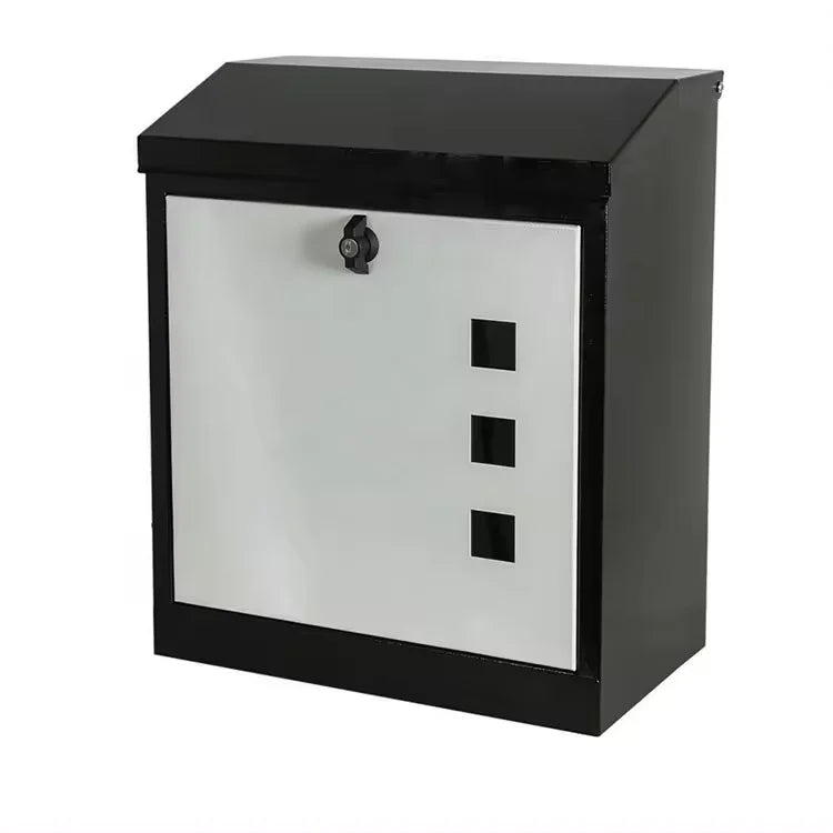 Daily Newspaper Wall-Mounted Mailbox Through-the-Door Locking Steel Letter Box Post Box-Sheet Metal Fabrication