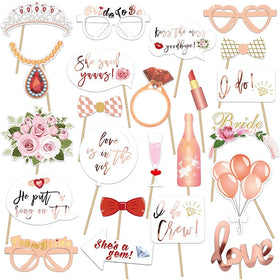 Ychon Bride to Be Party Photo Booth Props Team Bride Single Party Photo Props Wedding Party Accessories