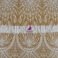 High End Nigerian White Beads Sequin Lace Bridal Wedding Embroidered Polyester Fabric Factory Wholesale Lace