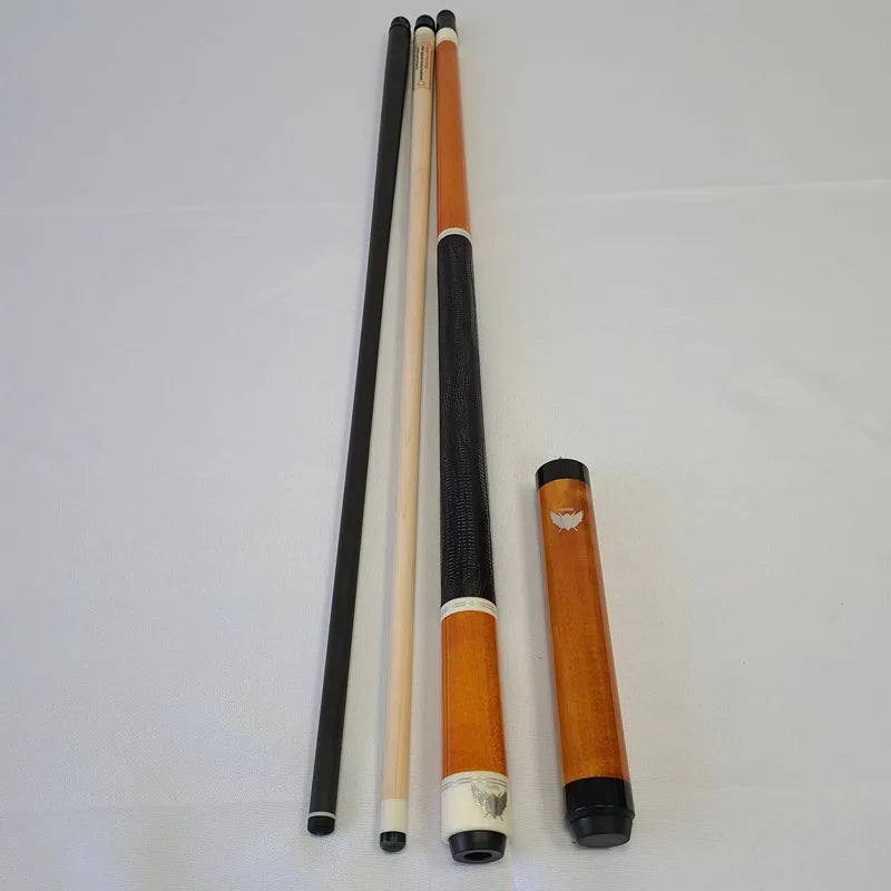 New Arrivals Cueangel 58inch+13mm Tip Size Maple Wood Radial Pin Leather Wraps Carbon Fiber Double Shaft Pool Billiard Cues