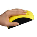 Pexmientas 5 Inch Hand Hook and Loop Hand Grinding Block Mouse Shaped Hook Loop Sanding Block Foam Hand Sander Backing Pads