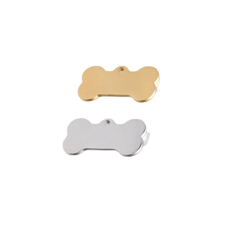 Hot Sales Mirror Polished Stainless Steel Dog Bone Custom Pendants for Engraved Jewelry Necklace Bracelet Accessories