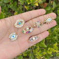 2022 New Hot Selling Devil's Eye Zircon Pendant Necklace Men's and Women's Clavicle Chain Temperament Personality Trend