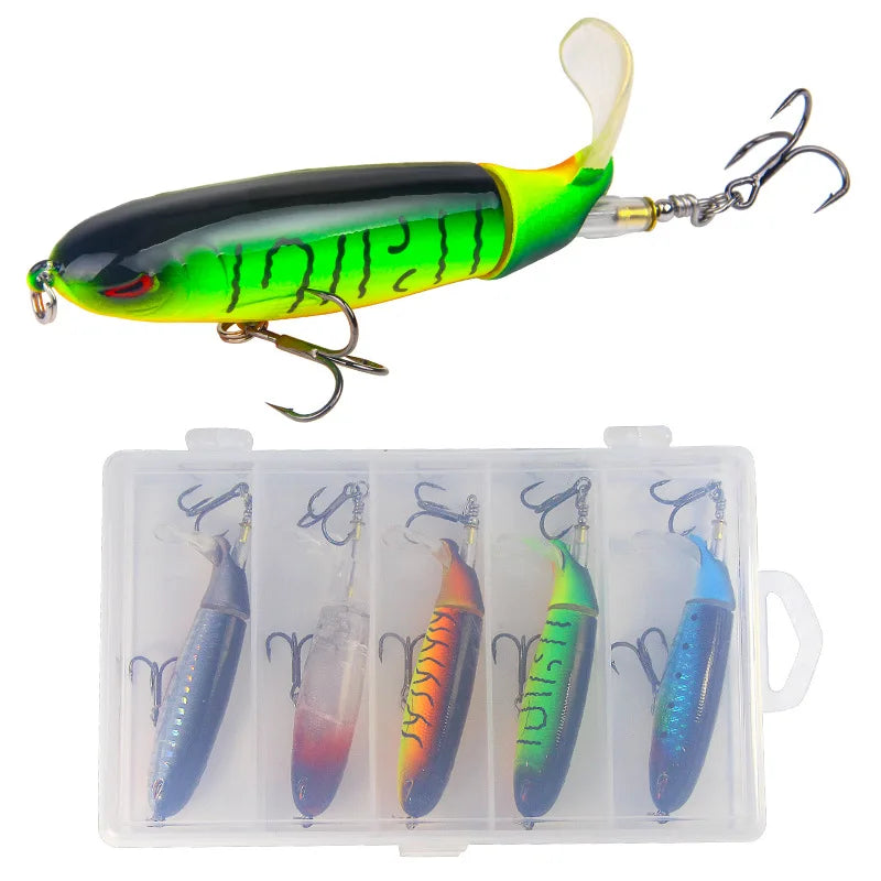 5pcs Fishing Bait Set 13.2g/11cm Top Water Pencil Hard Fishing Lures Bait Suitable for Outdoor Fishing Top Ocean
